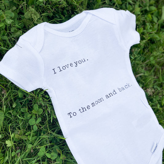 ILY To The Moon Baby Onesie