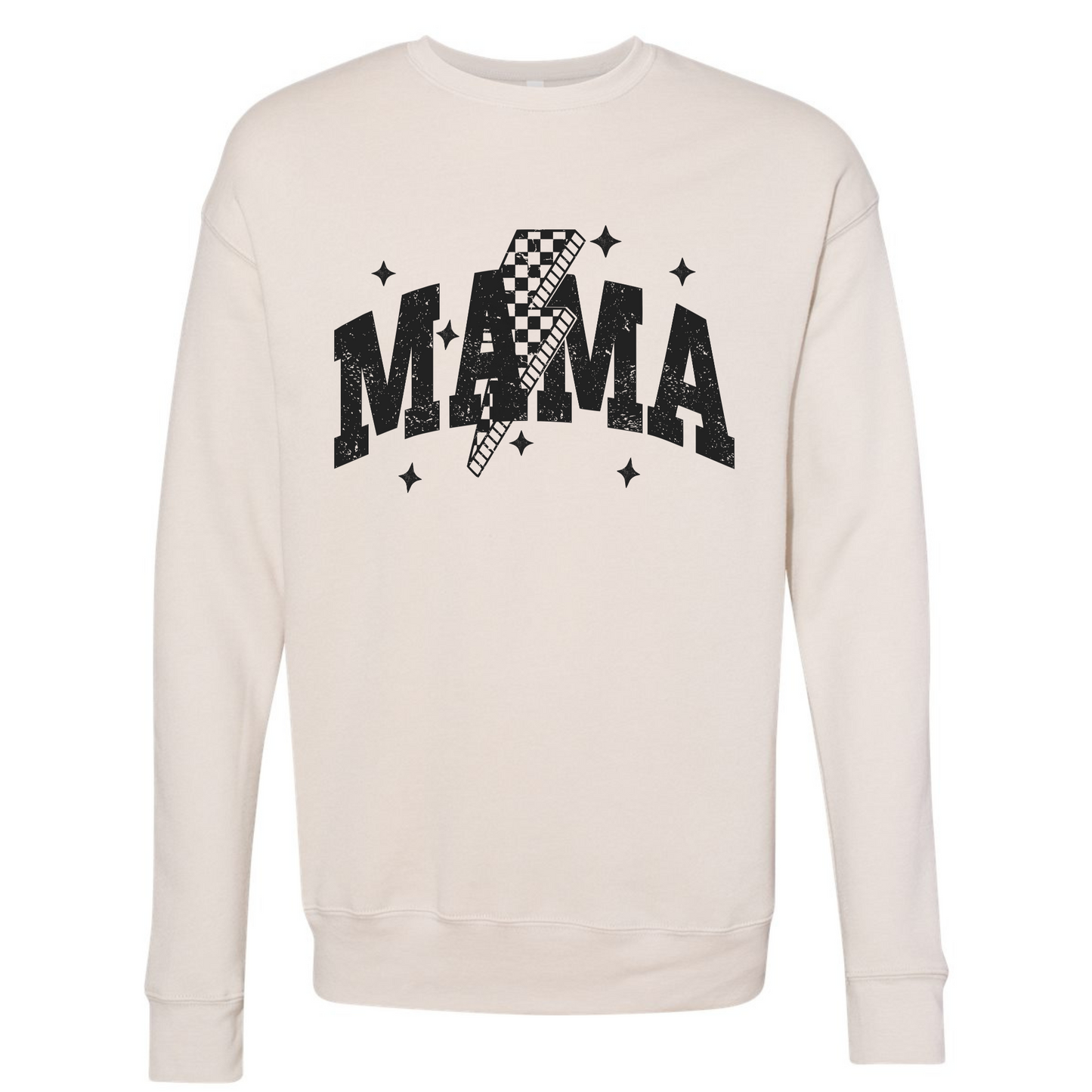Mama Checkers and Stars Adult Sweatshirt