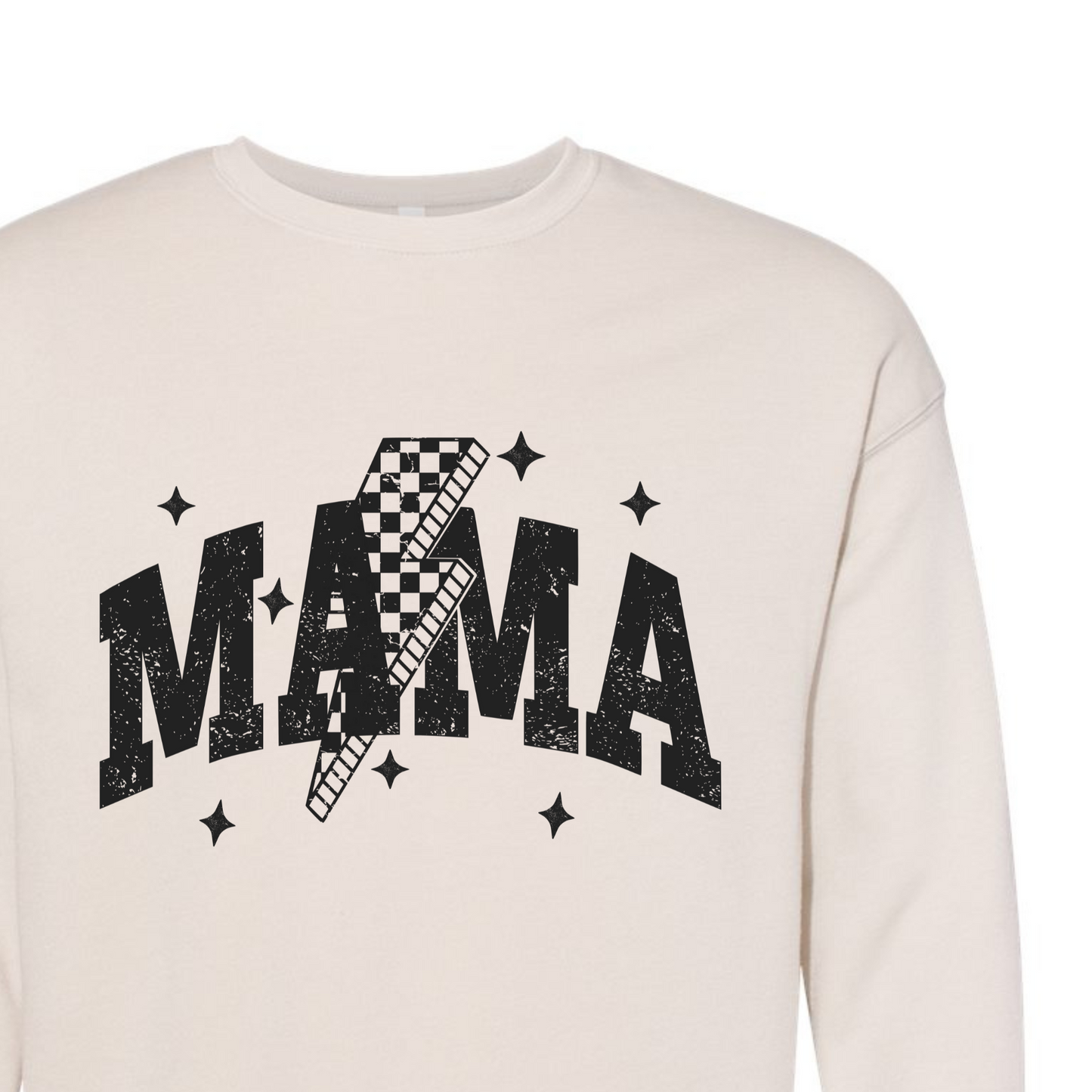 Mama Checkers and Stars Adult Sweatshirt