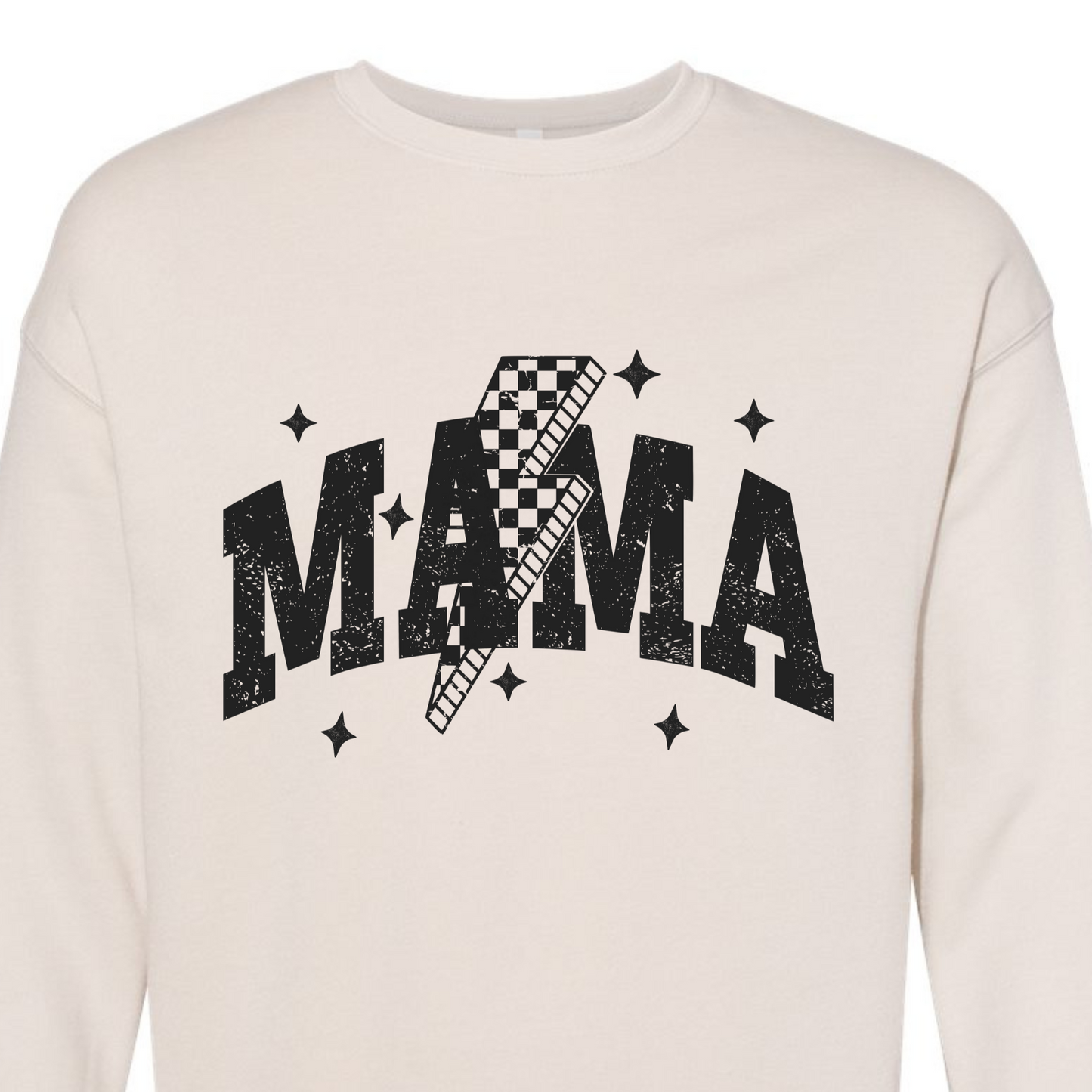 Mama Checkers and Stars Adult Sweatshirt